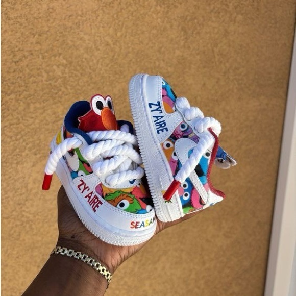 Seasame Cartoon Custom AirForce 1